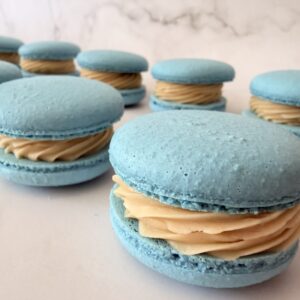 Blue macarons