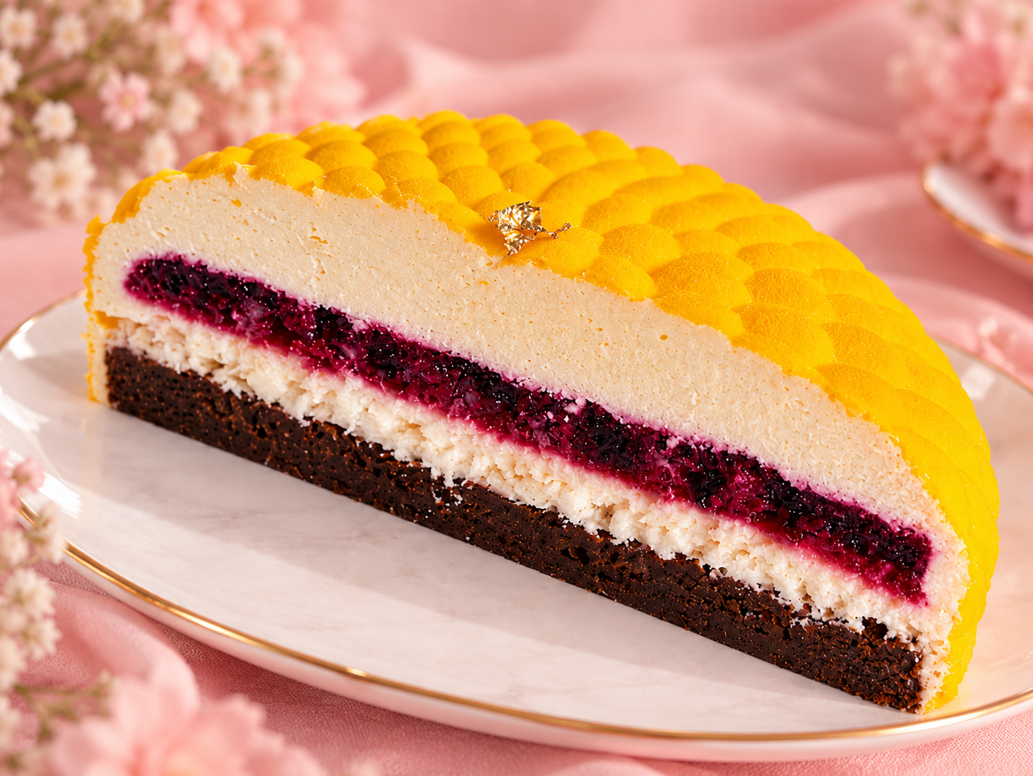 Mousse cake inside